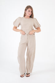 PANTALONE LINO SABBIA