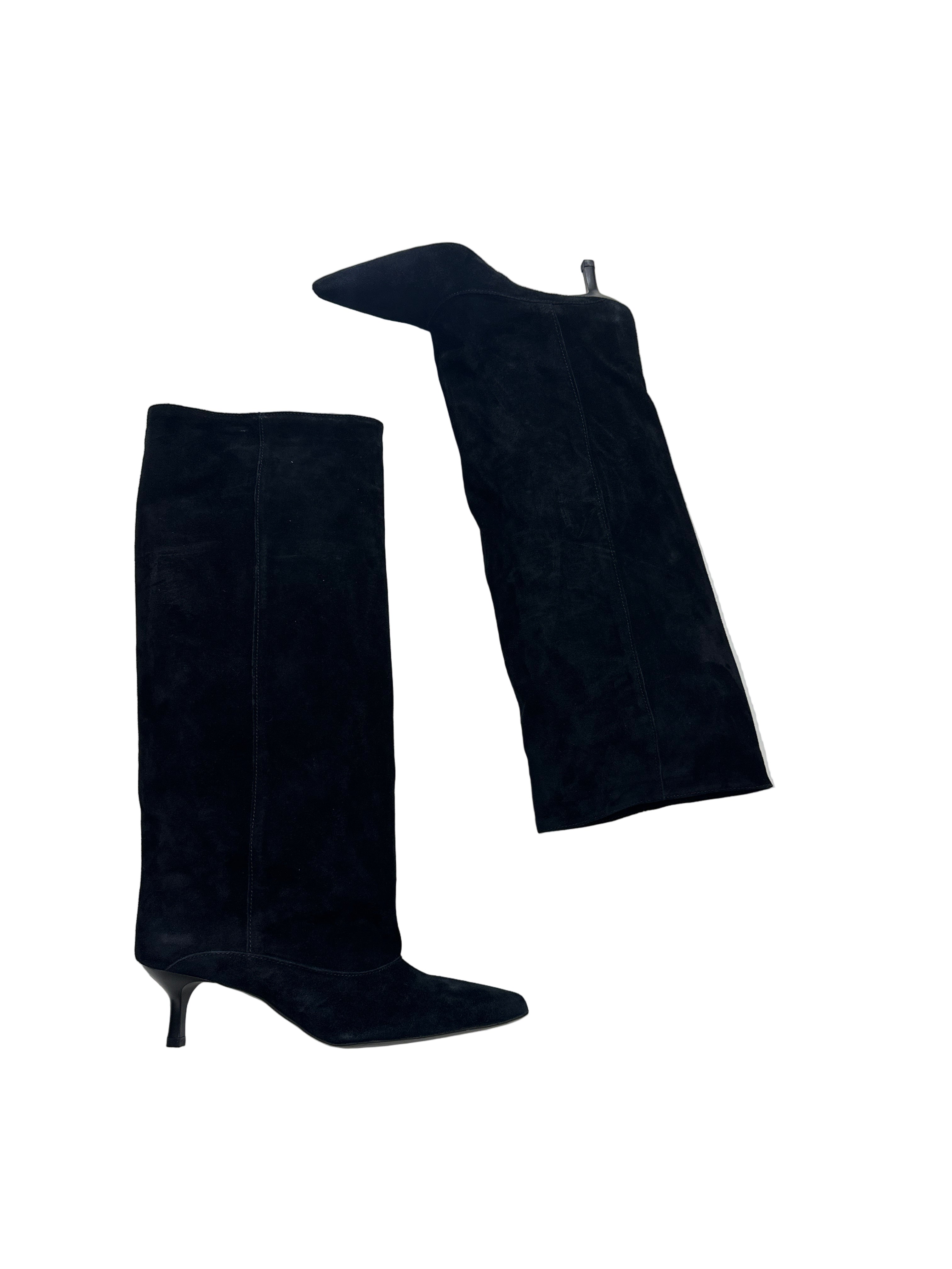 STIVALE CAMOSCIO NERO