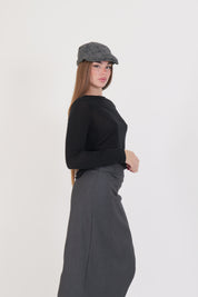 MAGLIA MISTO CASHMERE NERO