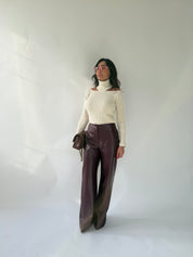 PANTALONE LEATHER ELASTICO