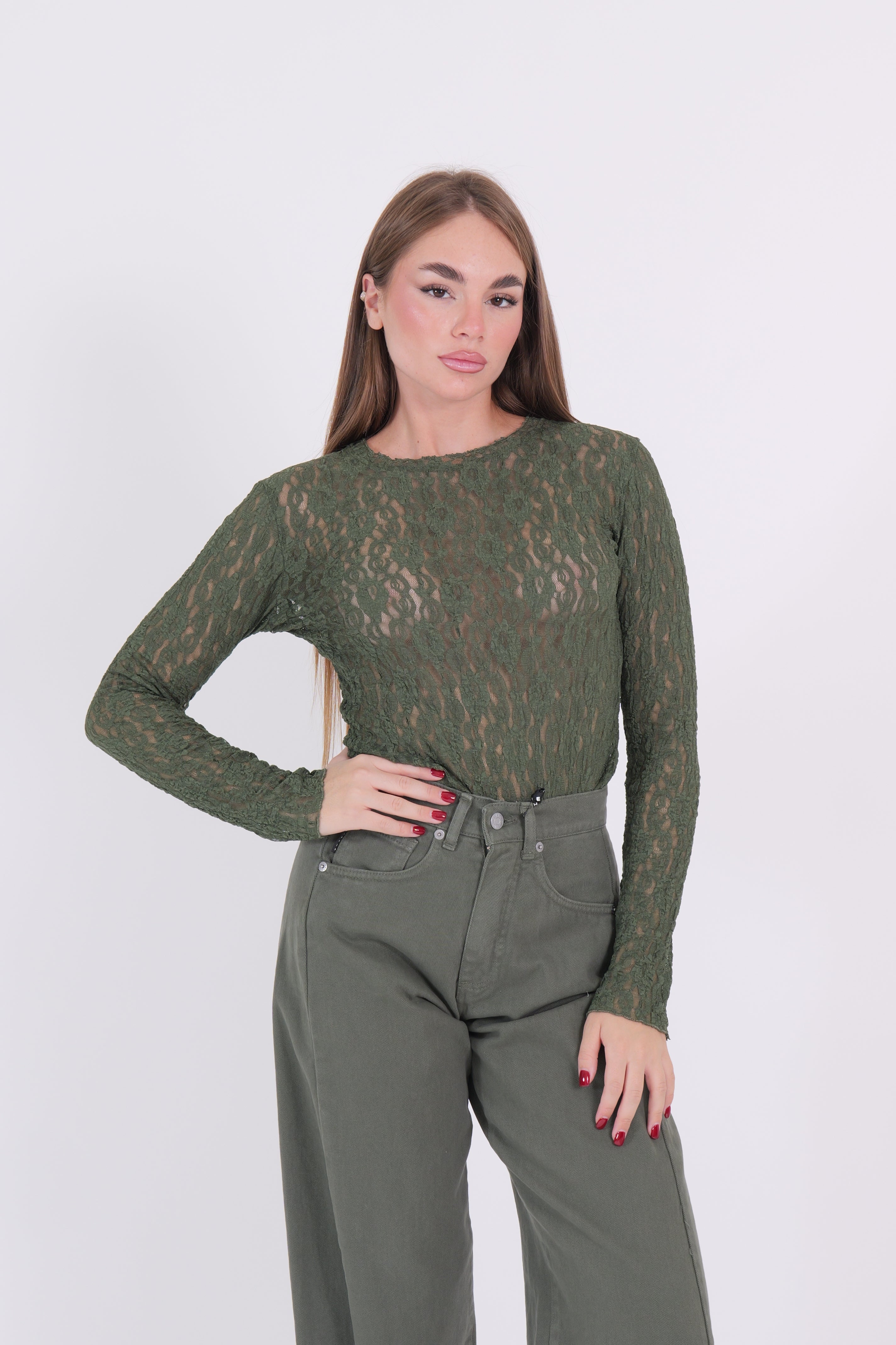 BODY GIROCOLLO PIZZO VERDE