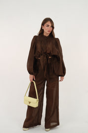 PANTALONE OIL MORO
