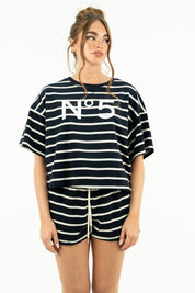 MAGLIA BICOLOR N• 5 BLU