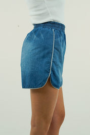 SHORT CHAMBRY BLU