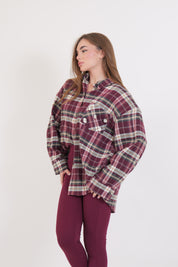 CAMICIA JEWELS BORDEAUX