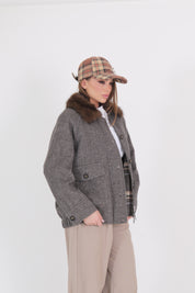 CAPPOTTO SCOZZESE CORTO MORO/BURRO