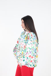 BOMBER FLOREALE SATIN
