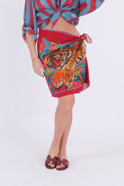 MINIGONNA PAREO TIGRE INDIA