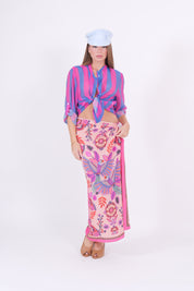 GONNA PAREO PAPPAGALLI FUXIA/BLU