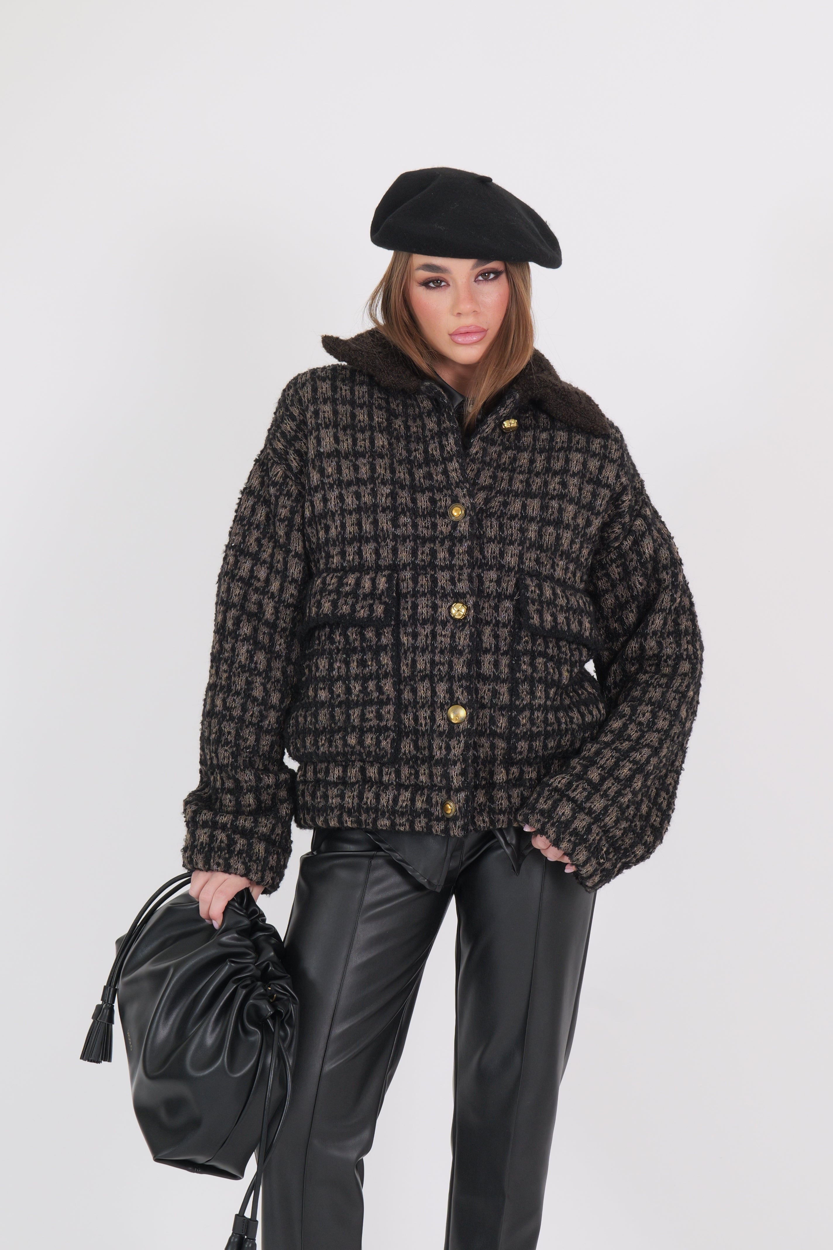 COCO BOMBER NERO/MORO