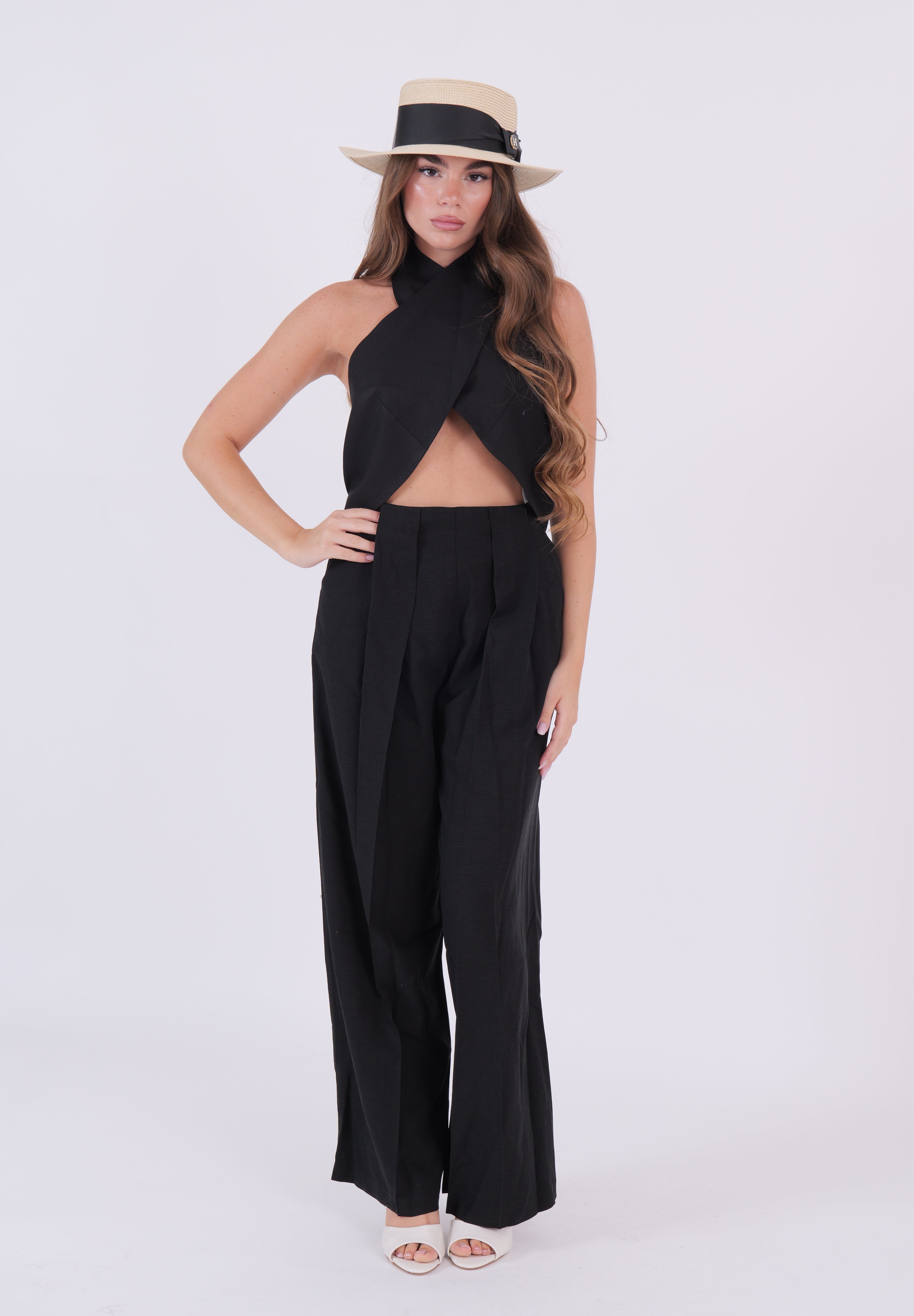 TOP INCROCIO DIXIE NERO