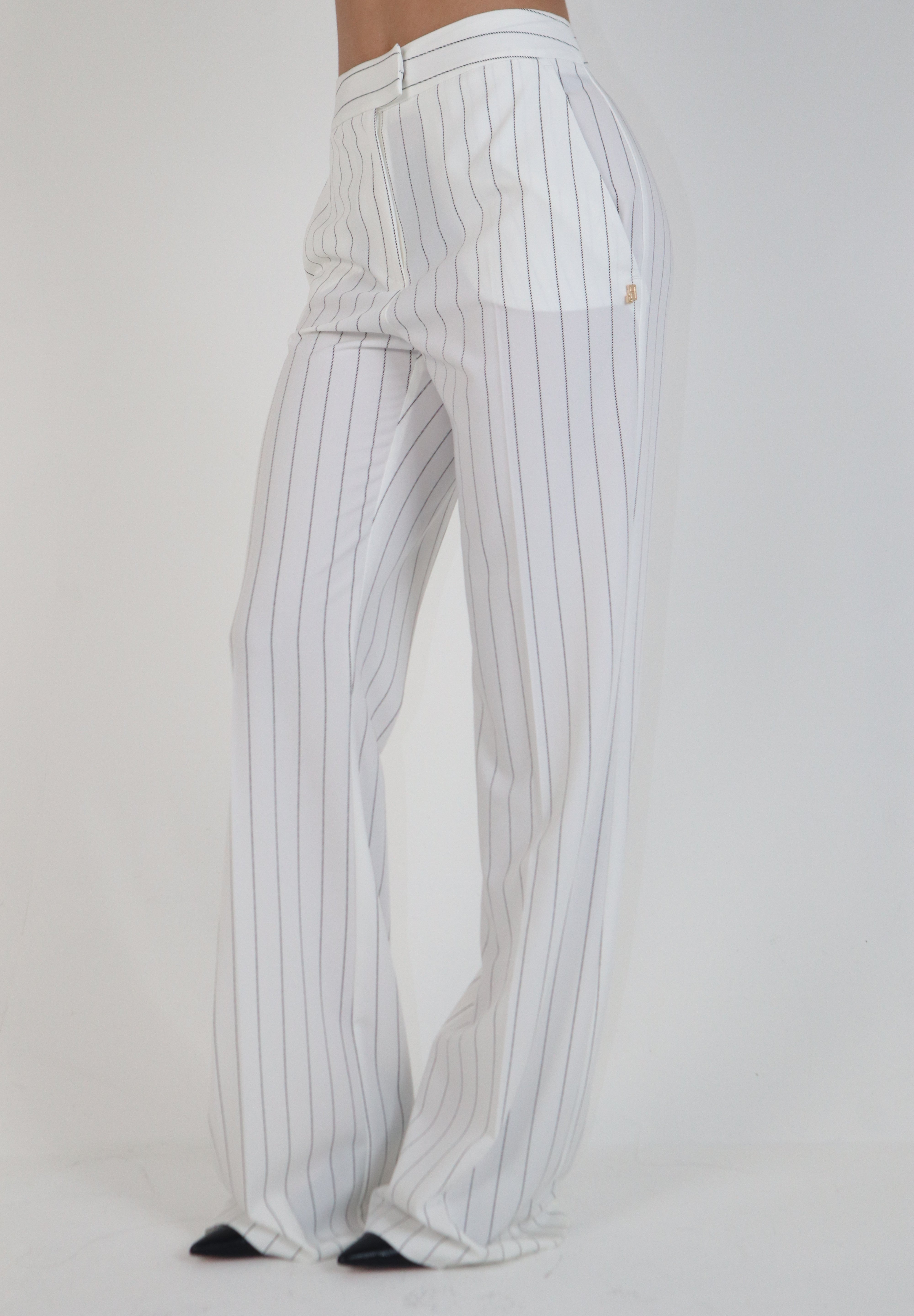 PANTALONE GESSATO WHITE