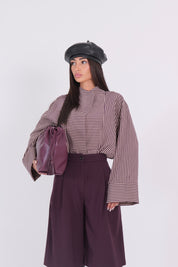 CAMICIA INDIA BORDEAUX