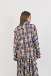 CAMICIA FRANGE MORO/CAMMELLO/AZZURRA