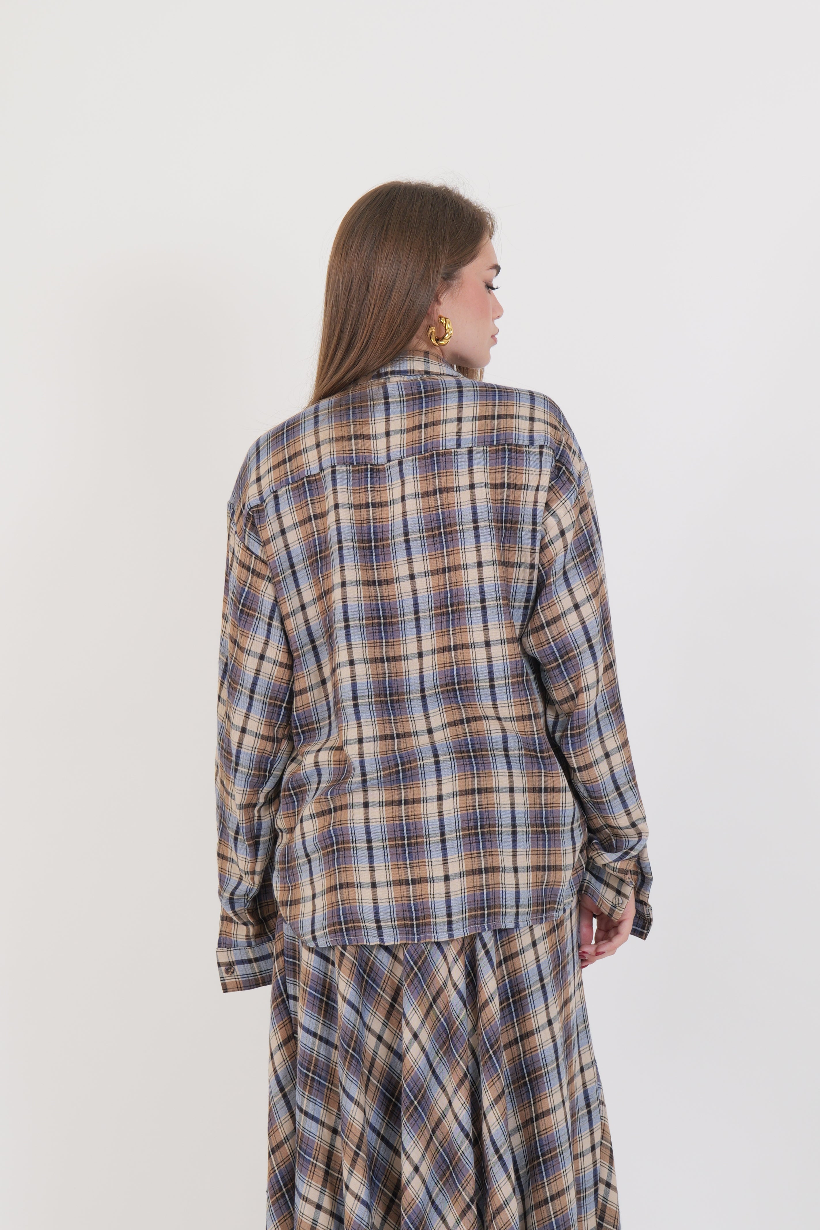 CAMICIA FRANGE MORO/CAMMELLO/AZZURRA