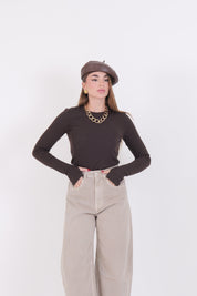 MAGLIA COSTINE MANICA GUANTO MORO