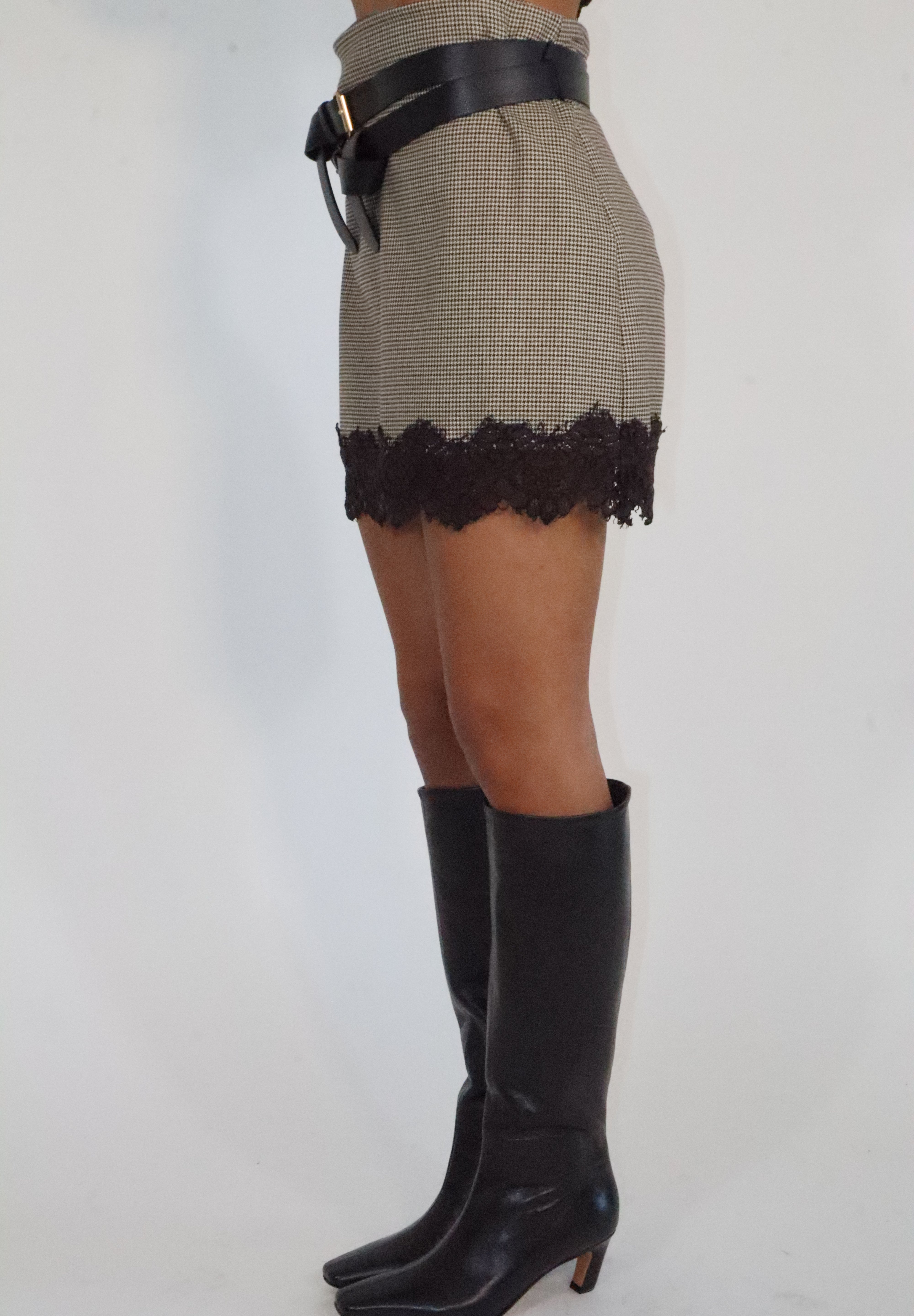 MINIGONNA EVA PIZZO E CHECK