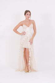 SLIP DRESS IRIS ALMOND