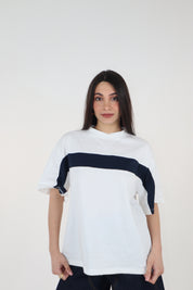 T-SHIRT PANNA BLU