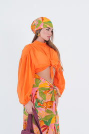 CAMICIA MUSSOLA ARANCIONE