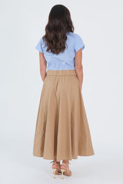 ABITO CAMICIA BLUE CAMEL