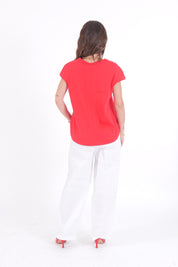 PANTALONE COTTON BIANCO