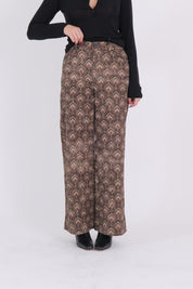 PANTALONE FANTASY NERO/CAMMELLO