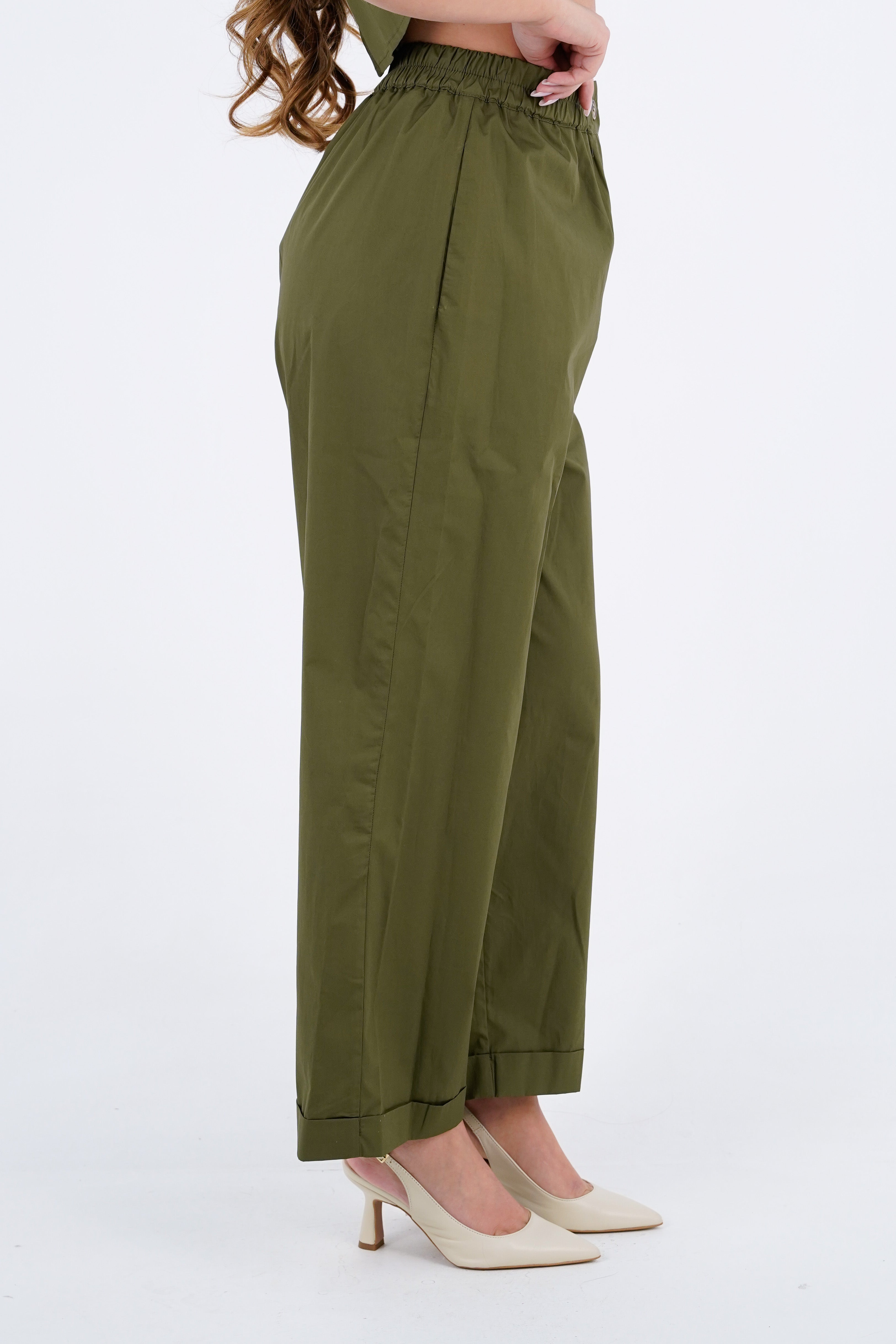 PANTALONE RAYA MILITARE