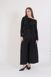 PANTALONI NERO PENCES DIXIE