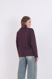 T-SHIRT BASIC VICOLO BORDEAUX