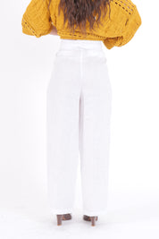 PANTALONE BIANCO LINEN