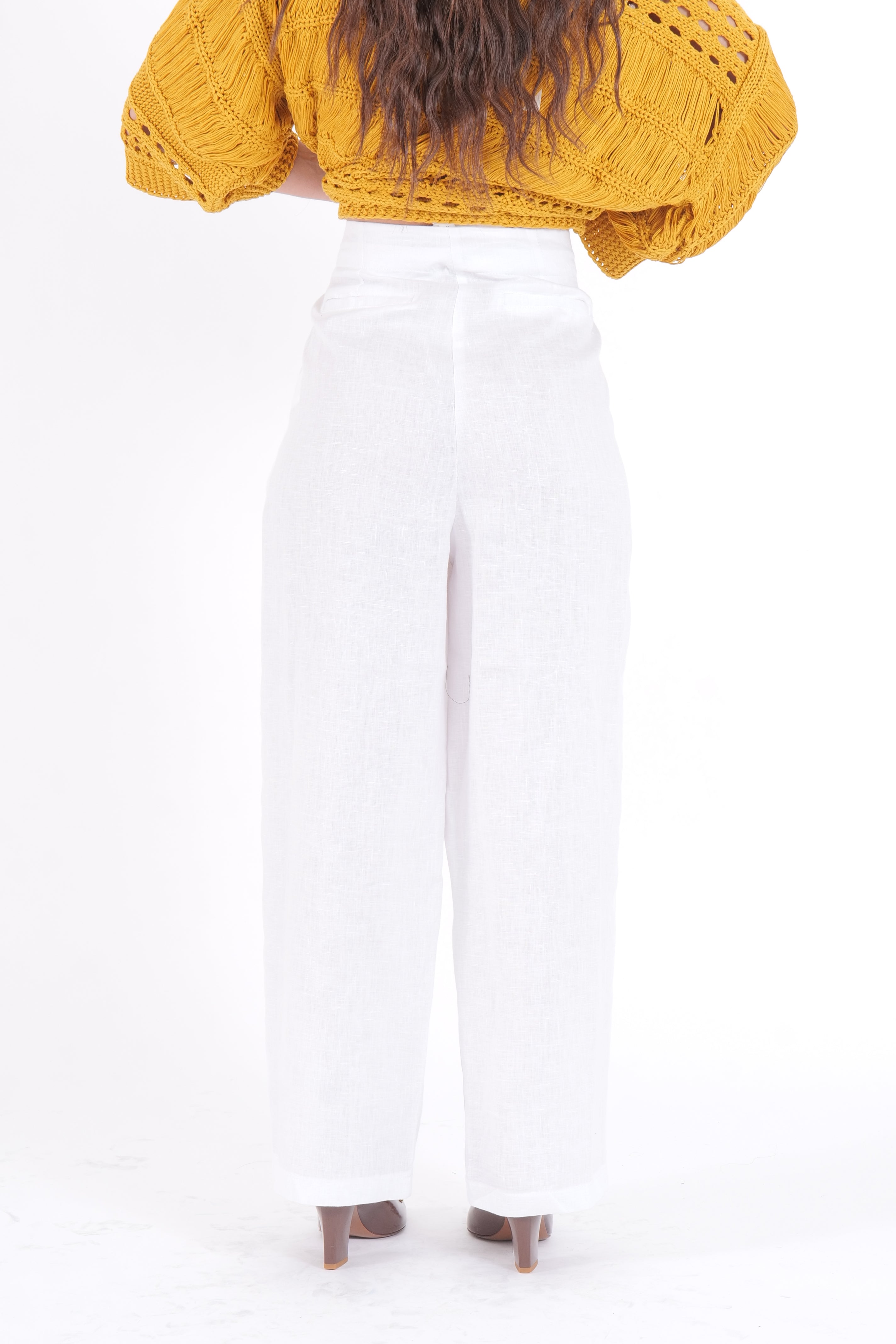 PANTALONE BIANCO LINEN
