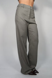 PANTALONE VITA ALTA CHECK