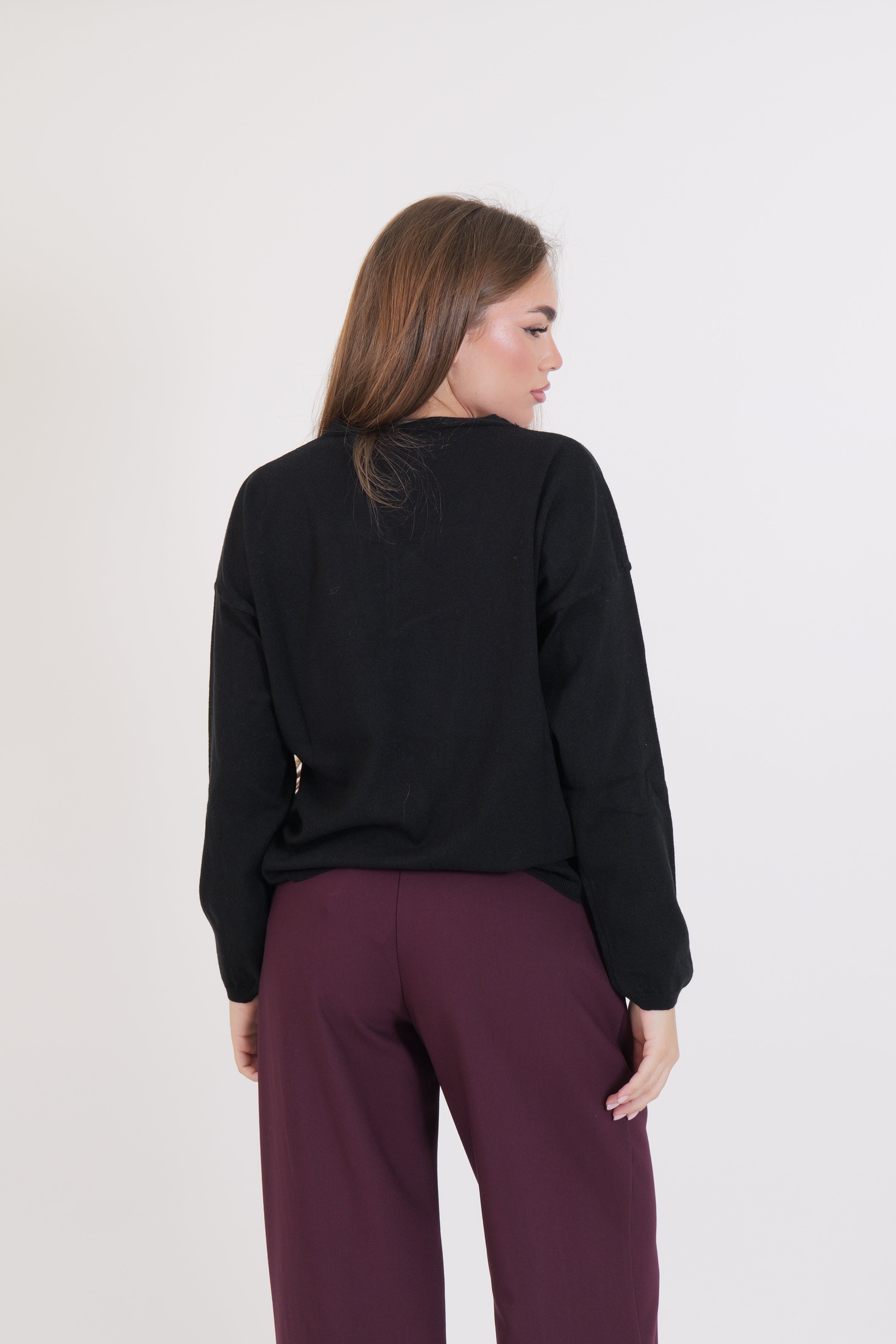 CARDIGAN NERO VICOLO