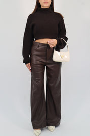 ECO-LEATHER TROUSERS