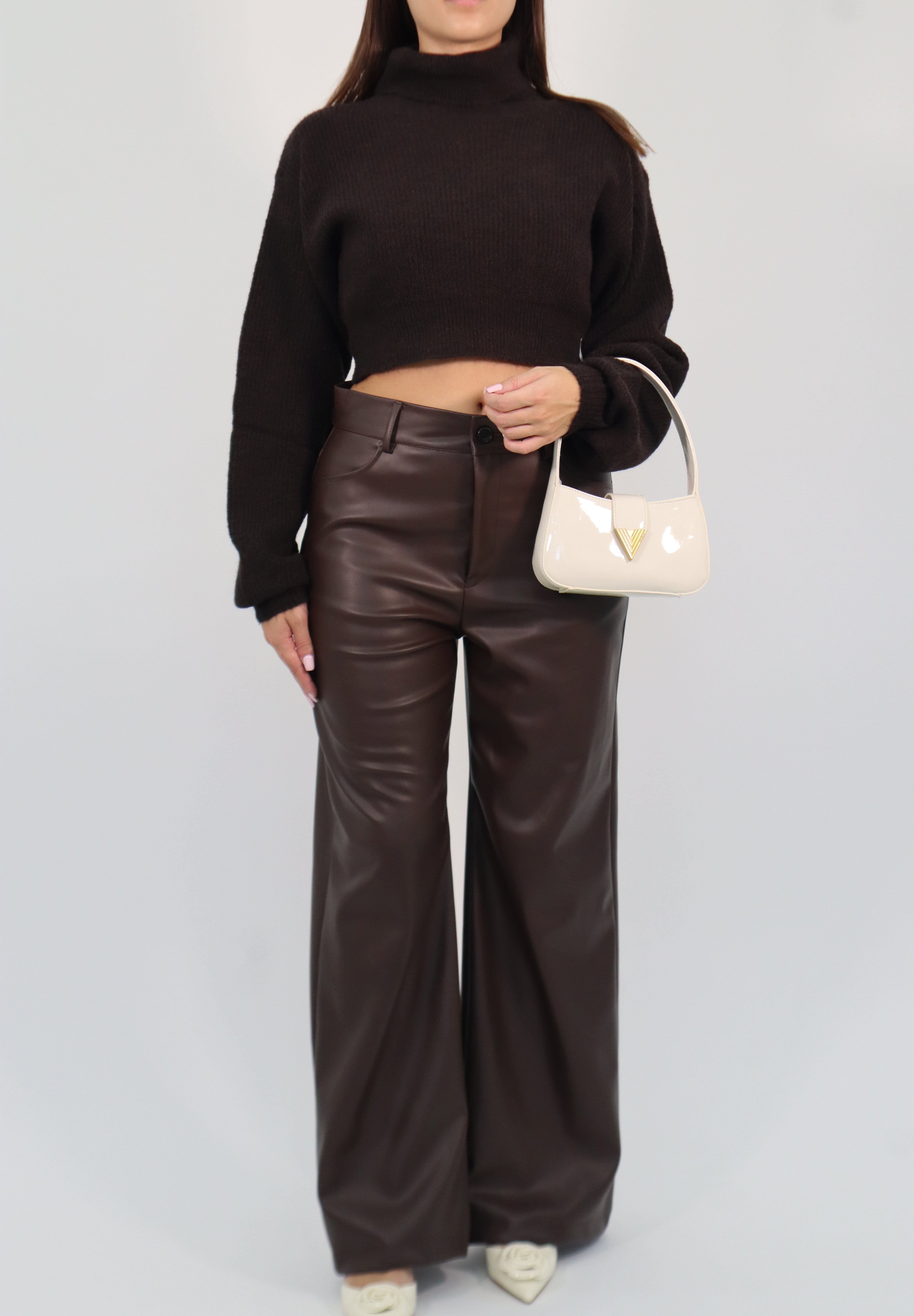 ECO-LEATHER TROUSERS