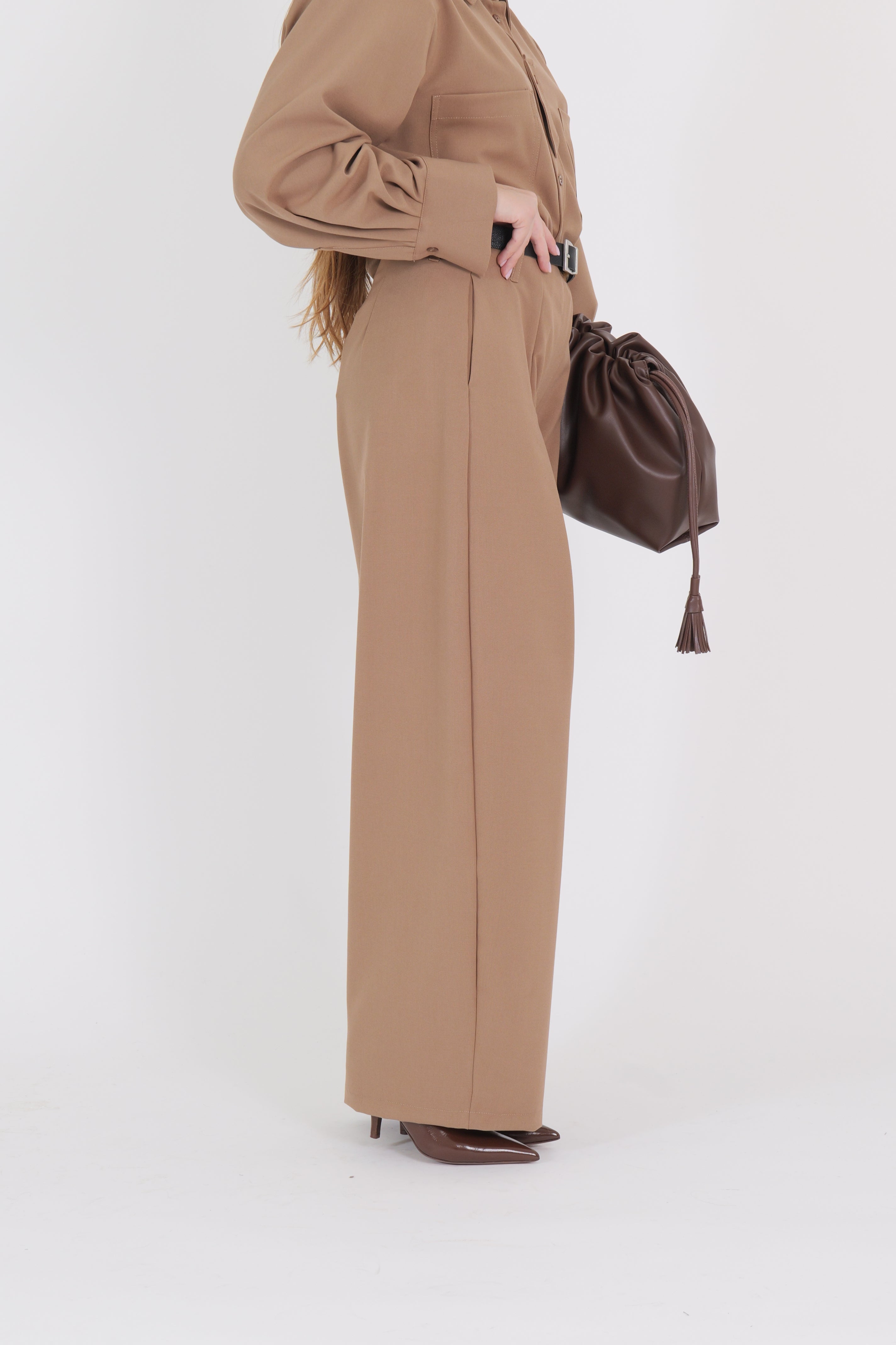 PANTALONE COW CAMMELLO