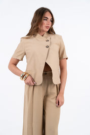 GIACCA POCHEON BEIGE