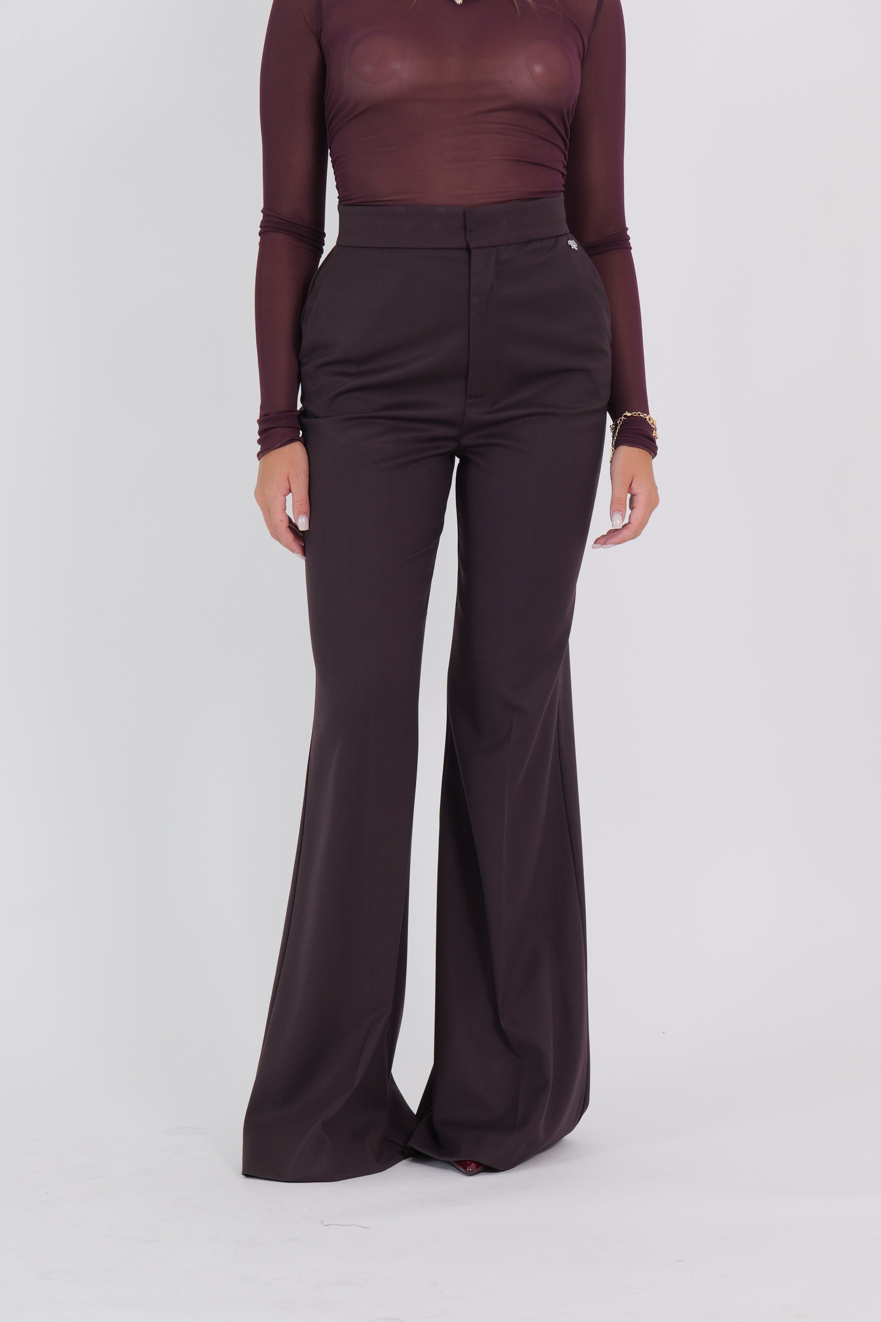 STRAIGHT RIO PANTS RUBY NOIR