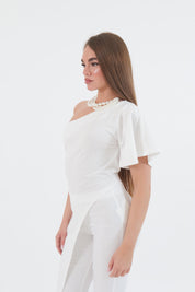 TOP MONOSPALLA BIANCO