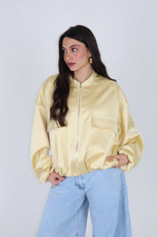 BOMBER SATIN YELLOW