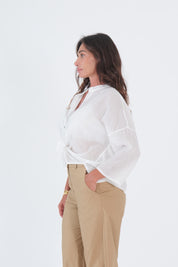 CAMICIA MUSSOLA BIANCO