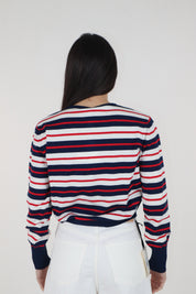 MAGLIA RIGHE BLU NAVY