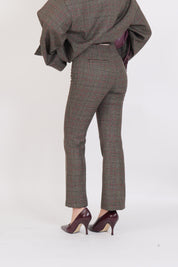 PANTALONE SWAROVSKI MORO/ROSSO