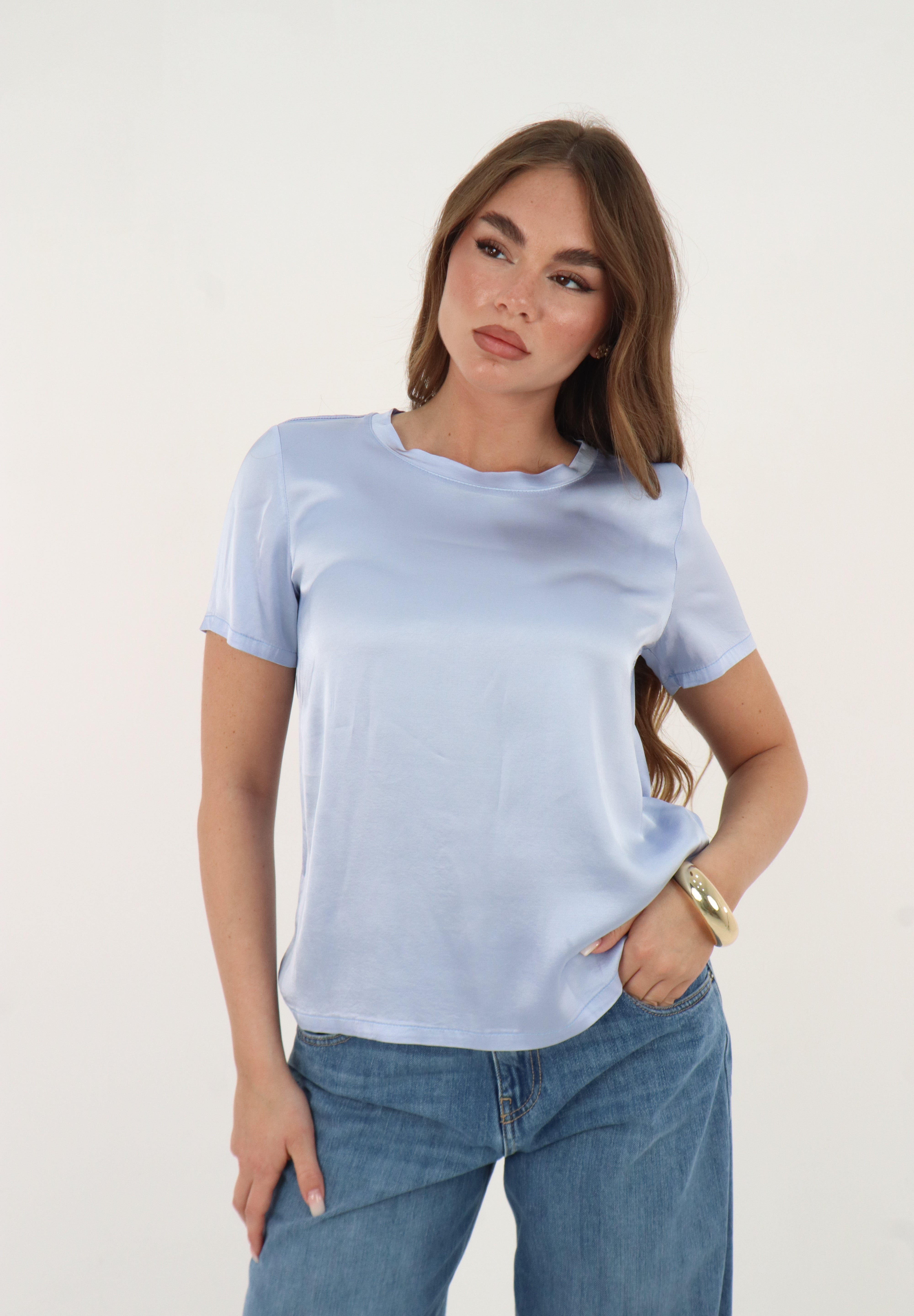 T SHIRT SATIN SKY