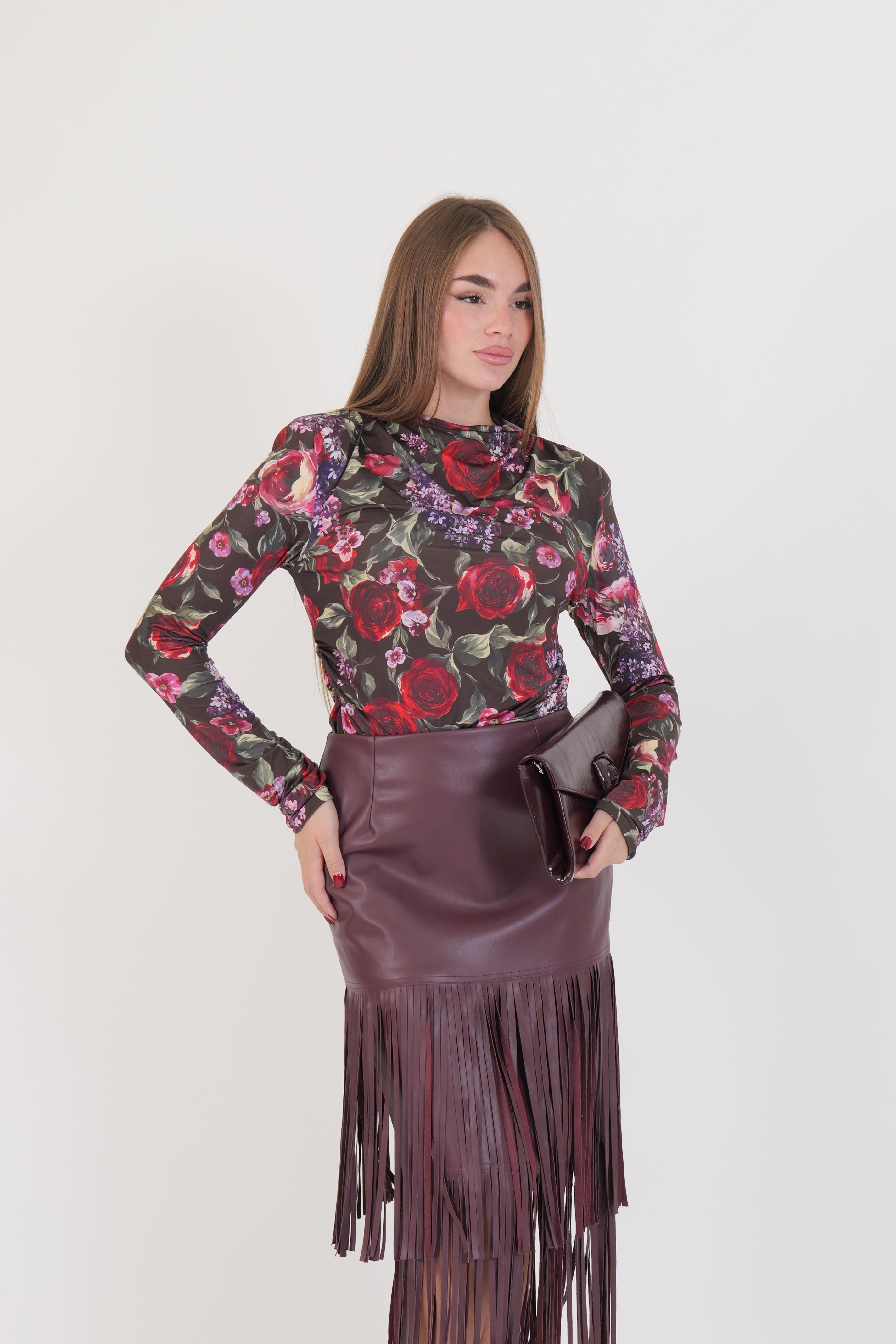 MAGLIA STAMPA FLOREALE