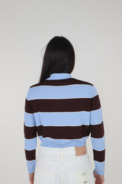 POLO RIGATA BABY BLU