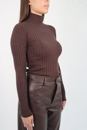 LONG SLEEVE RIBBED TOP