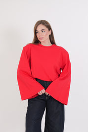 T-SHIRT SPALLINA ROSSO