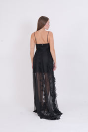 SLIP DRESS IRIS BLACK